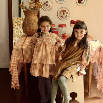2020 Noi de Iarna Toamna BD Brand Copii, Camasi cu Maneca Lunga pentru Fete Folower Broderie Topuri Copil de Moda Lung Stil de Haine