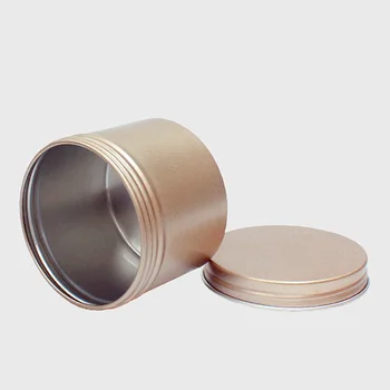 6Pcs Aluminiu Rotund Borcan de Sticlă Container de Depozitare cu Capace cu filet pentru Ceai de Lumânare, Boabe de Cafea Consumabile de Depozitare