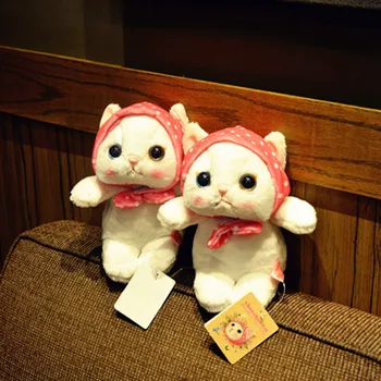 25cm Pisica Drăguț de Pluș Jucărie Mini Animale de Pluș Moale Papusa Anime Japonez Choo Choo Cat Copilul Potoli setea Jucării cel Mai bun Cadou Pentru Copii