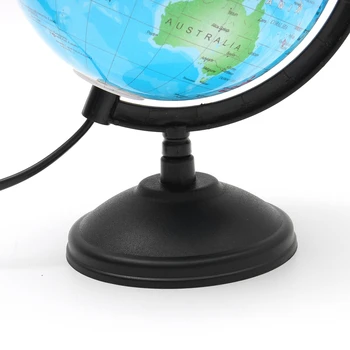 14.16 cm de Lumină LED, Lume, Pământ, Glob, Hartă Geografie Jucărie de Învățământ Cu Stand Birou Acasă Ideal Miniaturi-Cadou Biroul Gadget-uri