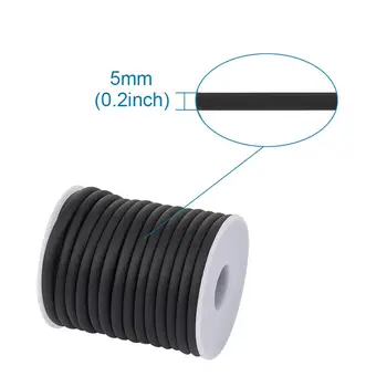 2Roll 5mm Gol de Silicon Cordonul ombilical Înfășurat în Jurul Alb de Plastic Spool pentru Bijuterii Nceklace Brățară DIY Gaura: 3mm despre 10m/rola