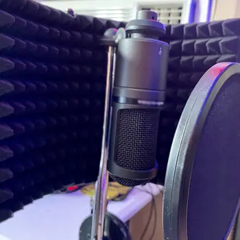 Pliere Microfon De Studio Izolare Scut De Înregistrare Absorbant De Sunet Spuma Panoul De Instrument De Înregistrare Profesionist