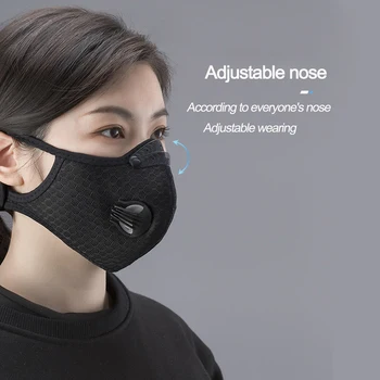 În Curând Livrare De Vară Masca Neagră Gura Masca Refolosibile Lavabile Mascarillas Rece Confortabil Respirație Masque Masca Faciala