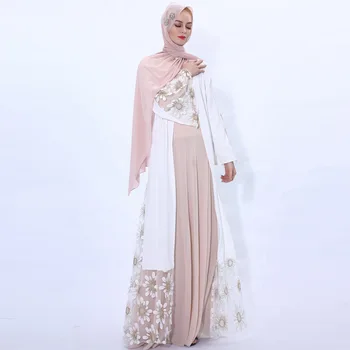 Caftan Dubai Abaya Kimono Hijab Rochie Musulman Femeile Africane Arabia Arabă Turcă Rochii Caftan Qatar Haine Islamice Cardigan