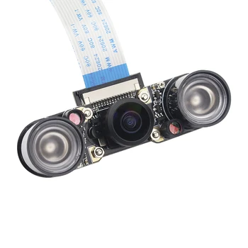5MP Raspberry Pi 4 Model B aparat de Fotografiat Ochi de pește 130 160 De Grade Camera V5647 Viziune de Noapte Focal Ajustabil Webcam Camera pentru RPI 4/3/2