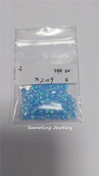 100buc/ lot Whoelsale opal sintetic foc bun șirag de mărgele cu deplină gaura pentru a face bijuterii