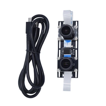 HD 1080P Fisheye cu unghi Larg Flexibil de Sincronizare Stereo Webcam Dual Lens 30FPS USB Modul Camera Video 3D VR-Virtual Reality