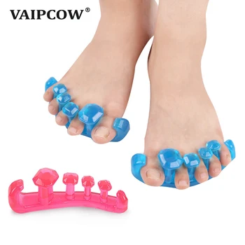Silicon Branț,Deget / Deget Separator Picioare Reutilizabile Nail Art Manichiura Pedichiura Picior Bretele Lavabil Picior de Îngrijire branț