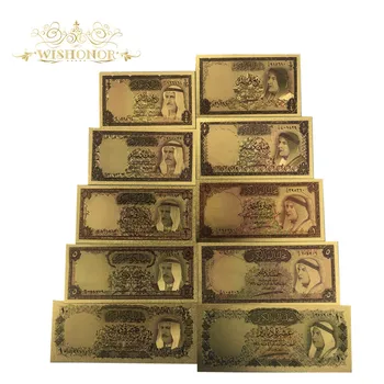 1sets Statul Kuweit Aur a Bancnotelor de Dinari de Bancnote Facturile Pentru Decor Acasă Și de Colectare