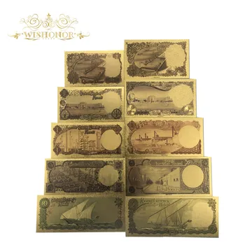 1sets Statul Kuweit Aur a Bancnotelor de Dinari de Bancnote Facturile Pentru Decor Acasă Și de Colectare