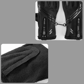 Mănuși de ciclism Rece-Dovada, rezistent la apa pentru Femei și Bărbați Cald de Contact Sn Biciclete MTB Biciclete Mănuși