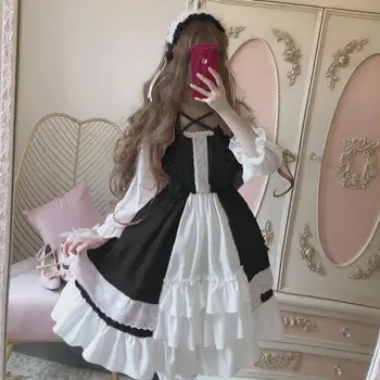 2021 fusta Japoneză moale fata de original Lolita Lolita rochie drăguț student de zi cu zi fusta rochie cu maneci lungi ins grup super-populare