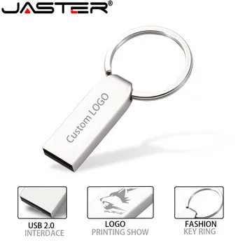 JASTER capacitatea Reală de USB Flash Drive 64gb 128gb usb mini 16GB 32GB pix metalic cu cheie usb disk, card de memorie flash pendrive stick