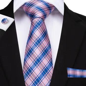 Noi de 20 de Stil Albastru Pleduri DiBanGu Bărbați Cravată Batista Butoni Set De Matase 8cm Lățime Legături de Gât Pentru Bărbați Petrecerea de Nunta Mirele Cadouri