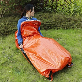 În aer liber, Saci de Dormit Portabile de Urgență Sac de Dormit de Lumină-greutate Termică Impermeabil pentru Supraviețuire în aer liber Camping Drumetii