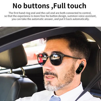 Căști fără fir Bluetooth pavilioane ceas inteligent cu microfon Bratara ecran tactil de Oxigen Ceas Trupa de Muzica Handsfree