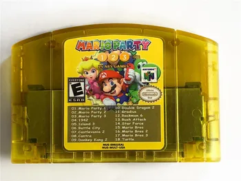 N64 18 în 1 DS Video Cartuș Joc Consola Card Pentru Nintendo Mario Party 1 2 3 Agregare +15 ȘTIRI