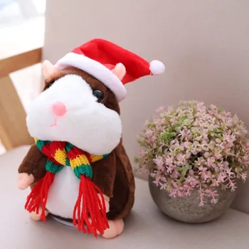 2020 Vânzare Fierbinte 16cm Kawaii rusă Talking Hamster Jucărie de Pluș de Înregistrare a Sunetului de Pluș Hamster Valentine Cadou de Crăciun pentru copii