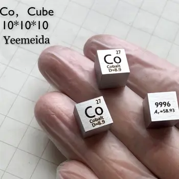 Transport gratuit 5pcs & 10buc 99.96% puritate Co sculptate element din tabelul periodic 10mm cub cu 8,8 g Cobalt lingou / peleți / bloc