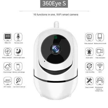 720P WiFi Camera IP de Securitate de Origine, Baby Monitor Inteligent Câine CCTV Viziune de Noapte CAM Impermeabil Wireless Mini Cam Conectați Telefonul Mobil