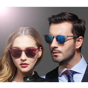 De aluminiu și Magneziu retro HD Polarizat ochelari de soare barbati femei Brand de Lux de Design de Acoperire cu Mașina Nuante gafas De Sol Masculino