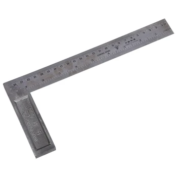 90 de Grade 25cm Lungime din Oțel Inoxidabil L-Pătrat Unghi Rigla