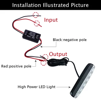 YUNPICAR Flash, Strobe cu Controler Flasher Module de LED Lumina de Frână Coada Stop pentru Camioane Auto, Moto 12-16V