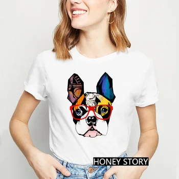 Camiseta con estampado de Yorkshire Terrier para mujer, remera de tacón alto con estampado de perro y Yorkshire Terrier, playera