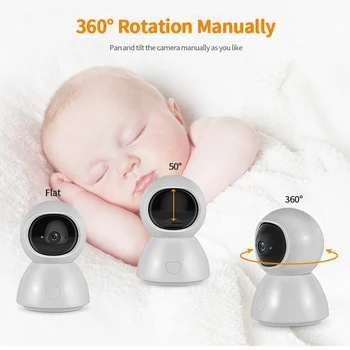 Baby Monitor 4.3 inch de Înaltă Rezoluție în Infraroșu Viziune de Noapte Video Wireless Copil de Dormit Monitor cu Telecomanda Cam Pan-Tilt-Zoom