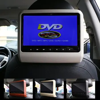 2 BUC dvd auto tetiera 9inch cu USB/SD/IR/FM/ wireless Jocuri de 800*480 dvd auto joc video de divertisment pentru locurile din spate display 407