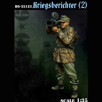 1/35 Kriegsberichter (2) Rășină kit de soldați GK Militar obiectul de al doilea RĂZBOI mondial Scena combinație Neacoperite de Nici o culoare