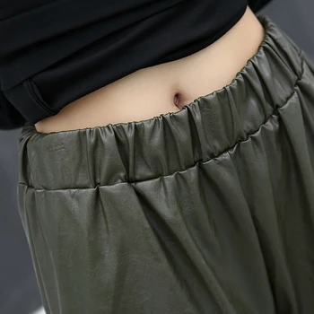 [XITAO] 2020 Toamna Coreea de Nouă Femei Culoare Solidă Vrac Talie Elastic Vrac Pantaloni Largi Picior de sex Feminin Casual Vițel-lungime Pantaloni GWY2943