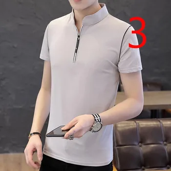 Bărbați Mânecă Scurtă T-Shirt Tendință coreean Personalitate Bumbac Tide Marca T-Shirt pentru Bărbați Jumătate Maneca 2019 Noi Guler Rotund