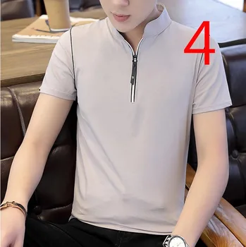 Bărbați Mânecă Scurtă T-Shirt Tendință coreean Personalitate Bumbac Tide Marca T-Shirt pentru Bărbați Jumătate Maneca 2019 Noi Guler Rotund