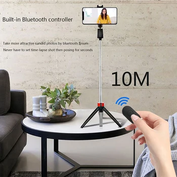3 in 1 Wireless Bluetooth Selfie Stick cu Trepied Pliabil Portabil Consolă Handheld Monopied trepied pentru telefon pentru Android iOS