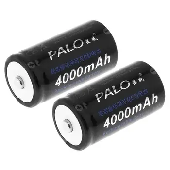 PALO 4buc 4000mAh 1.2 V C/Size Ni-MH Baterie Reîncărcabilă cu nivel Scăzut de Auto-Descărcare de gestiune pentru uz Casnic Lanterna Incalzitor de Apa Jucărie
