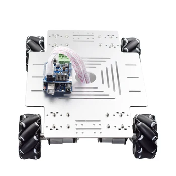 PS2 HC-06 RC Arduino Mare Mecanum Roata Robot Auto Chassis Kit cu DC 12V Encoder Motor DIY Proiect Robot STEM Piese de Jucărie Program