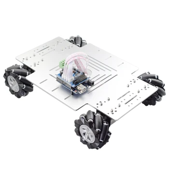 PS2 HC-06 RC Arduino Mare Mecanum Roata Robot Auto Chassis Kit cu DC 12V Encoder Motor DIY Proiect Robot STEM Piese de Jucărie Program