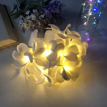 Vacanta 20LED Artificiale de Flori de Viță de vie cu LED-uri Zână Șir Lumina Alimentat Agățat Ghirlanda Decorativa Lampa De Gradina cu LED-uri Benzi 4