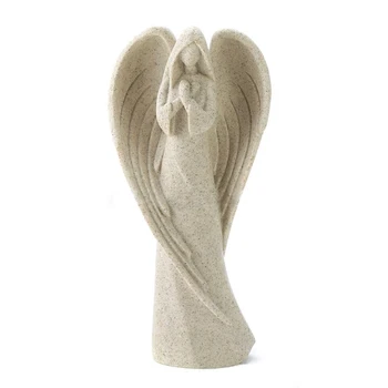 [MGT] European înger Păzitor sculptura de decorare camera de zi studiu creative statuie meserii retro accesorii pentru casa de rugăciune înger