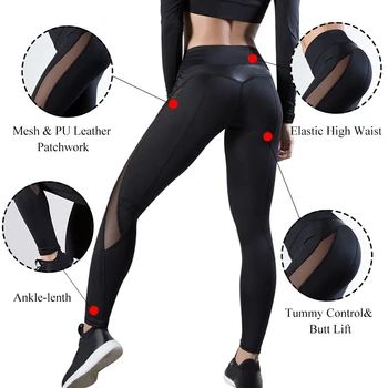În 2020, Noi Femeile Yoga Pantaloni Push-Up de Fitness, Sală Sport, Jambiere de Funcționare a ochiurilor de Plasă de Yoga Leggins fără Sudură de Formare Pantaloni cu talie înaltă