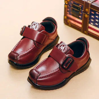2020 Băiat Nou Clasic de Pantofi Casual din Piele Pu Mocasini Mocasini Solid, Anti-alunecare Copii Pantofi pentru Copii Pentru Copilul Băieți 26-37