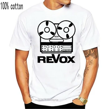 T-Shirt Revox tricou DJ desen Mitic Recorder Epocă bobine v