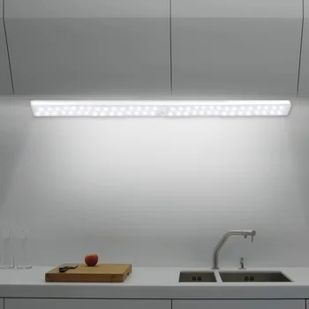 24/40/60LED Mișcare Senzor de Lumină Cabinet PIR Lumina de Noapte LED Lampa pentru Dulap Garderoba, Noptiera Dulap Scări Bucătărie