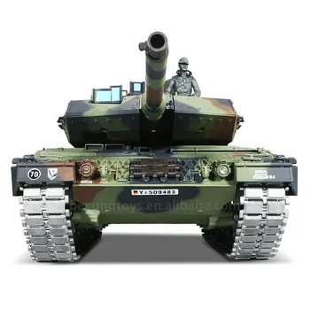 Rezervor de Metal 2.4 G German Leopard 2A6 real Simulare de Sunet infrarosu RC-Rezervor de emisie Glonț Piesa de Metal Metal Roții de Antrenare Rezervor de Jucărie