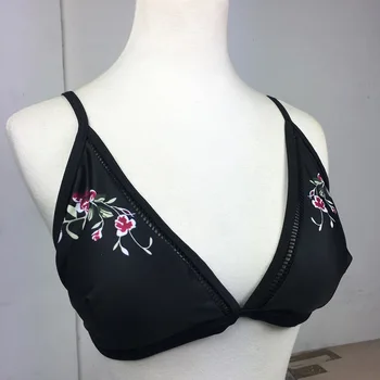 2020 nou sexy costume de baie Bikini, negru vintage print, talie mare, trage-împreună pentru femei Bikini de costume de baie pentru femei