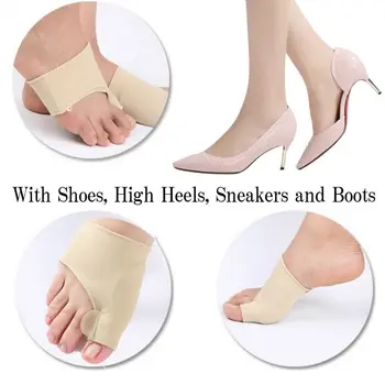 Genkent 2 BUC Gel de Protecție Maneca Silicon Separator pentru Degetele de la picioare Picior Inflamație la picior de Sprijin pentru Pedichiura Ortopedice Hallux Valgus de Corecție