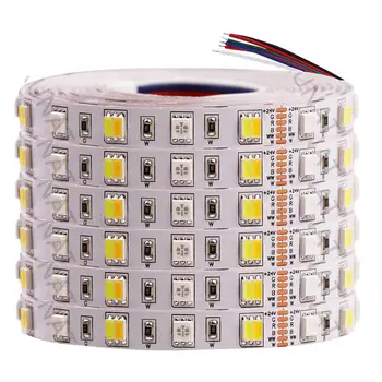 5M RGB+CCT Benzi cu LED-uri de Lumină 12V 24V 5050 2835 RGBW RGBWW Flexibile Banda LED 60 90 180Leds/m cu LED-uri Impermeabil Bandă Coarda Decor