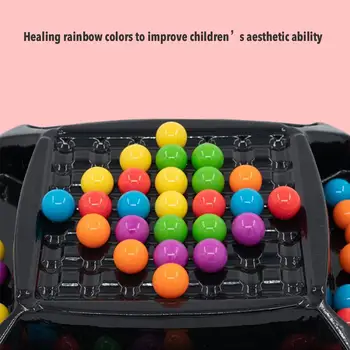 Minge curcubeu de Potrivire Jucărie Colorat Distractiv Puzzle Joc de Șah Bord Jucărie de Învățământ Cadou pentru Băieți și Fete