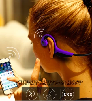 Bluetooth 5.0 S. Purta Z8 Căști fără Fir cu Conducție Osoasă Căști Sport în aer liber cu Cască cu Microfon Handsfree Cap